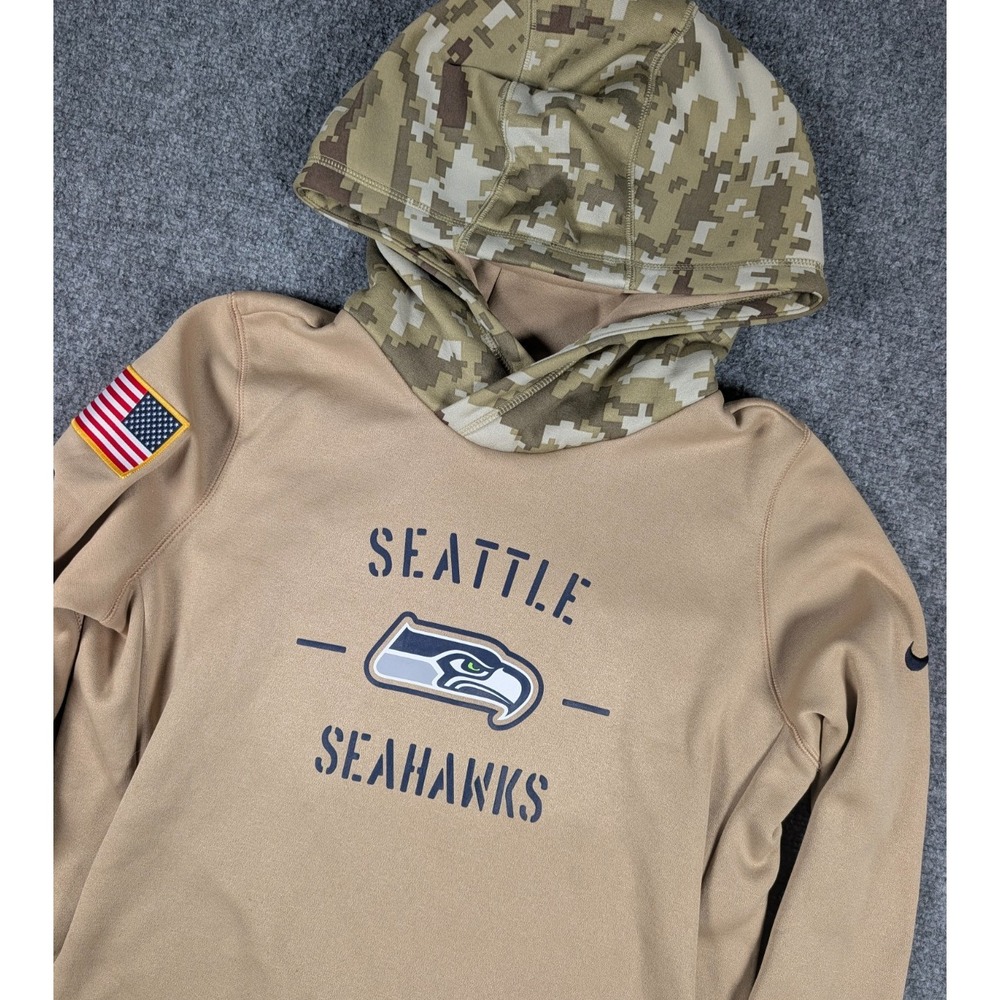 Seattle Seahawks Salute To Service Nike Hoodie Womens Medium NFL Military